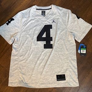 NWT black / grey Jordan football jersey